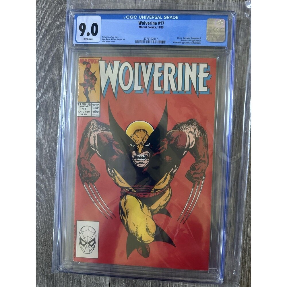 Marvel Wolverine #17 9.0 CGC 1989 Single Issue Comic Copper Age First Printing